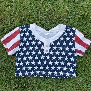 Vintage crop top USA 🇺🇸